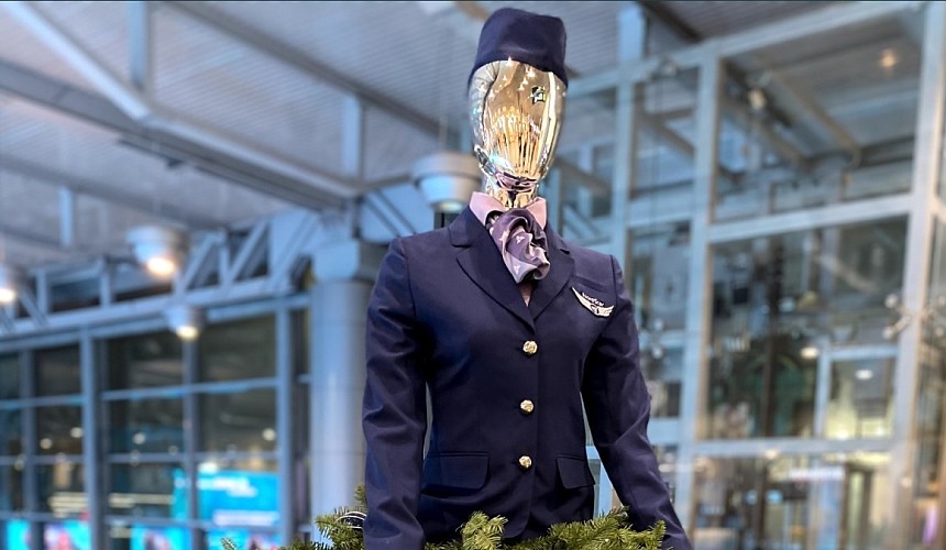 Стюардесса в еловой юбке, шаман и олени – аэропорты готовятся к Новому году 