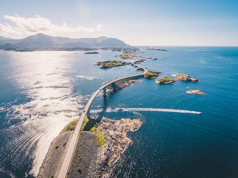 Atlantic Road Aerial drone shot of stunning Atlantic Road in Norway shutterstock_579792709.jpg