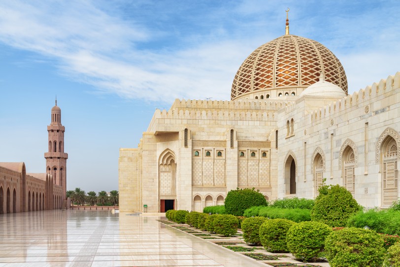 Sultan Qaboos Grand Mosque in Muscat, Oman shutterstock_1467987215.JPG