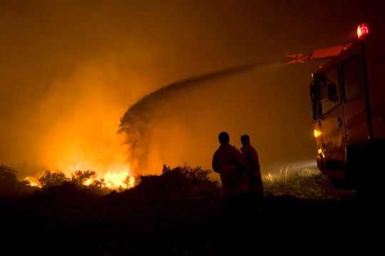 В Испании туристов эвакуируют из-за лесного пожара