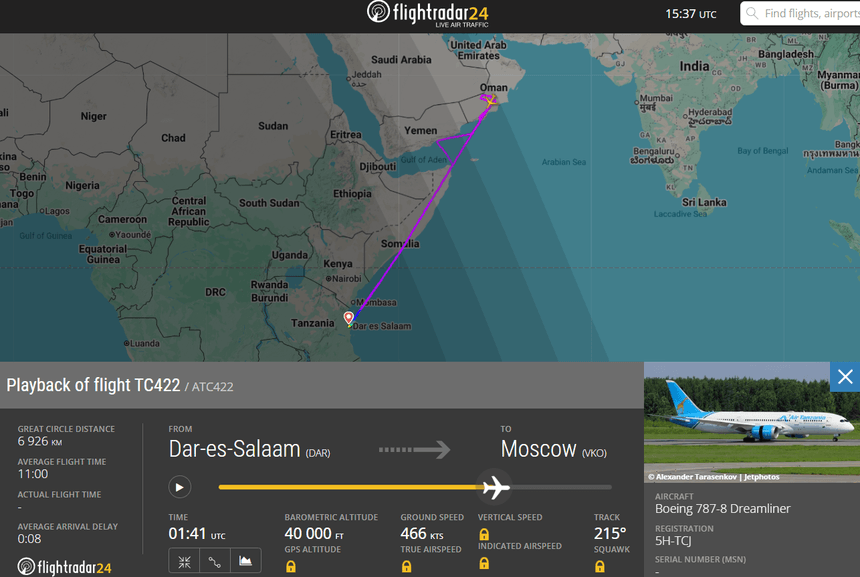 Турагентов удивила отмена рейса Air Tanzania в Занзибар на старте полетной программы