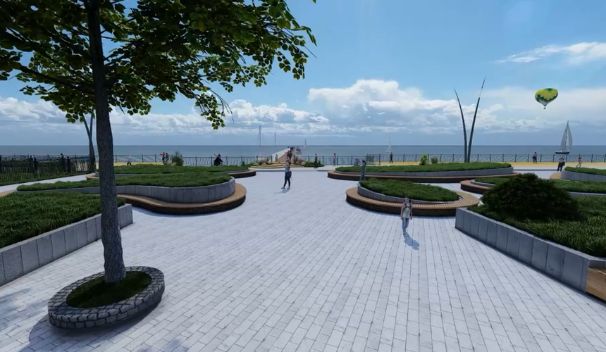 Туристам в Зеленоградске скамейки заменили на «стоячие лежаки»