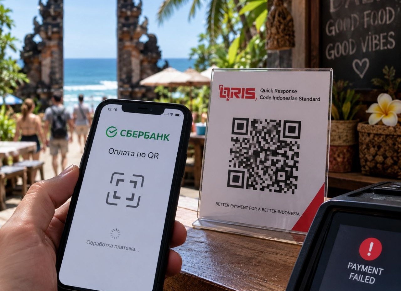 QR не прошел: туристы на Бали отметили сбои при оплате через банковское приложение