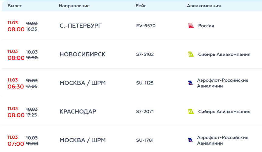 Из-за вечернего «ковра» в Сочи часть рейсов перенесли на утро