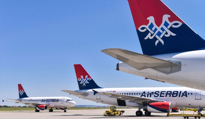 Air Serbia станет чаще летать из Белграда в Москву