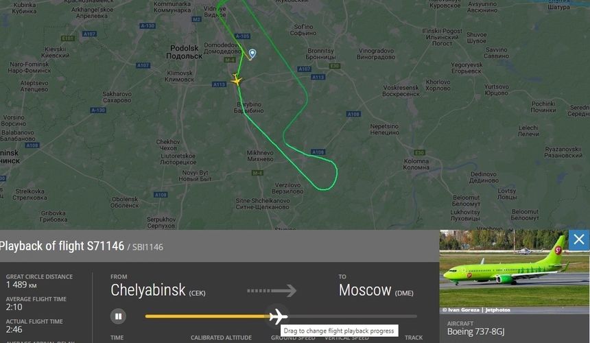 Лиса не дала рейсу из Челябинска приземлиться в Домодедово