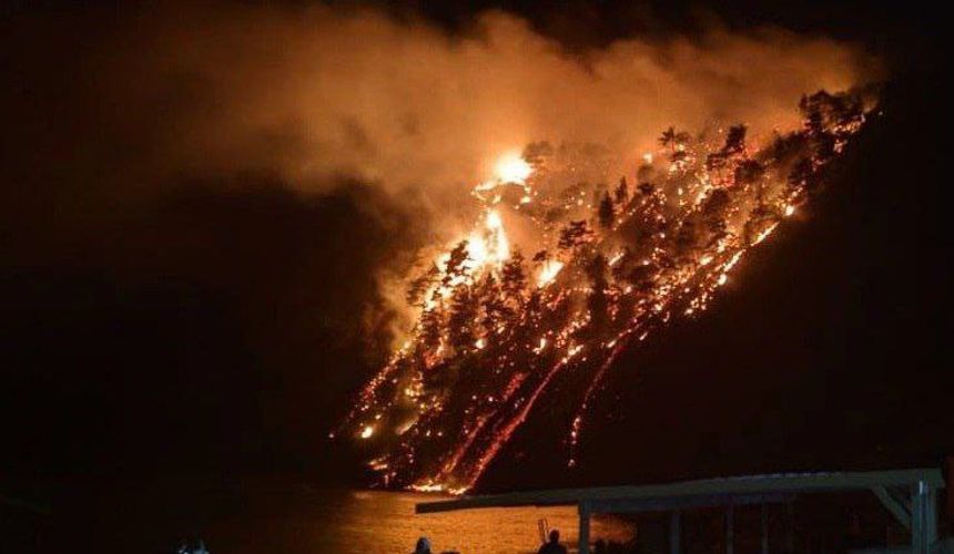 Туристы устроили лесной пожар под Туапсе 