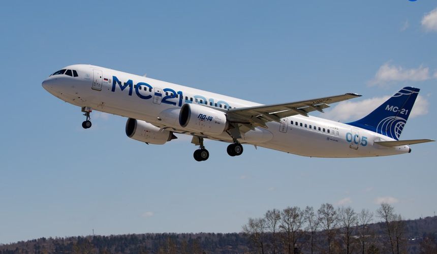 Самолет МС-21 с новыми российскими системами отправился в тестовый полет