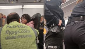 Туристку тащили по полу салона самолета, чтобы высадить с рейса из Турции