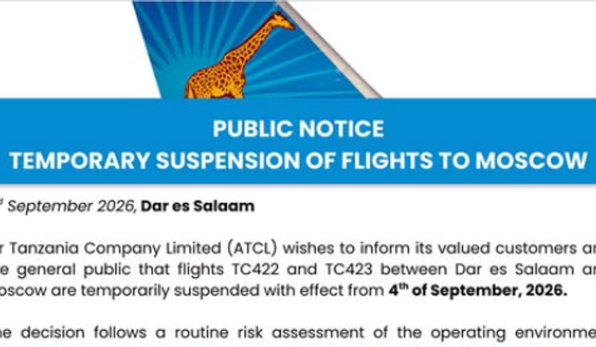 Air Tanzania объявила о временной приостановке рейсов в Москву