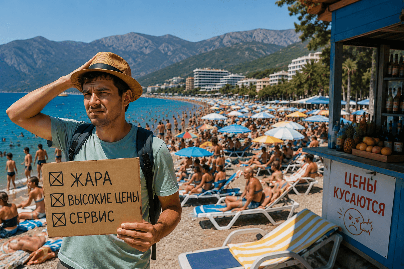 Слишком жарко, вода мутная… Какие претензии туристы предъявляют к черноморским курортам