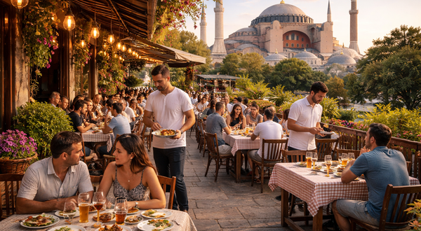 В Турции ресторанам запретили брать деньги за сервировку столов и обслуживание гостя