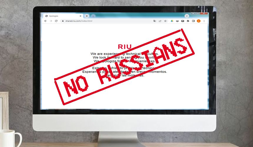 Ушли не прощаясь. Отели сети RIU закрыли россиянам доступ к своему сайту