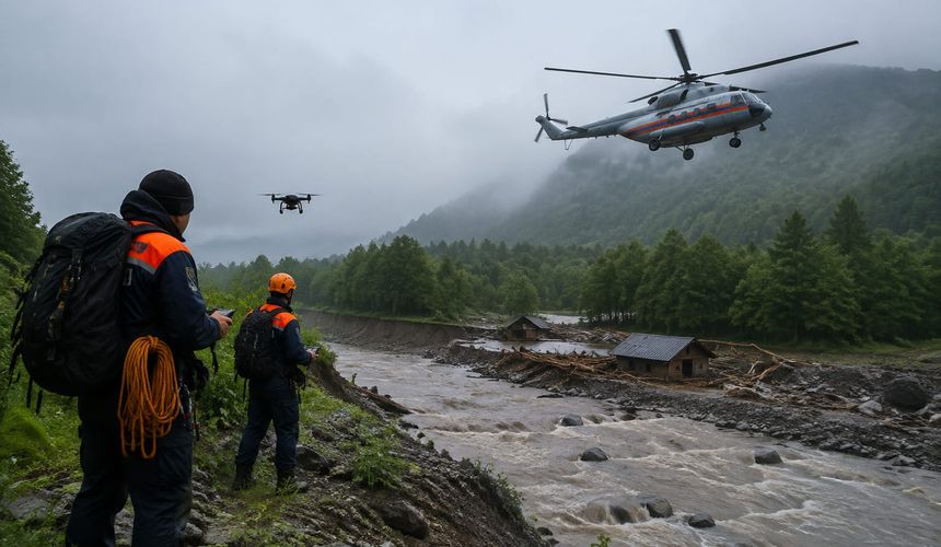 На Сахалине к поискам двух пропавших туристов подключили вертолет