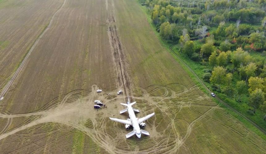 Пассажиры севшего в поле самолета «Уральских авиалиний» не торопятся получать 100 тысяч рублей от авиакомпании