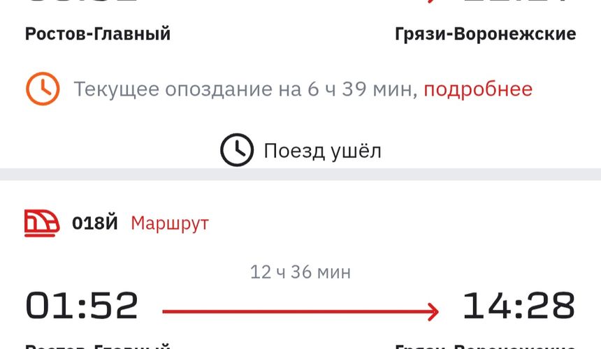 Южные поезда опаздывают на 7 часов из-за падения беспилотника