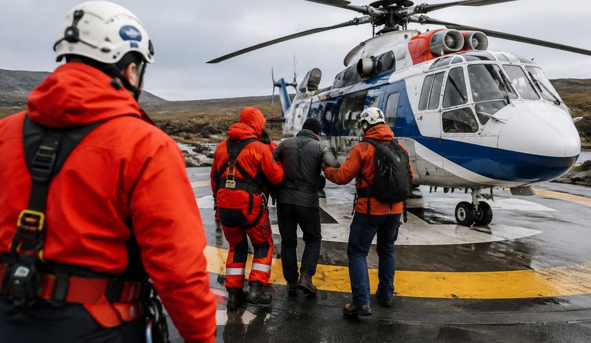 Пропавшего в Заполярье туриста нашли и доставили в Мурманск