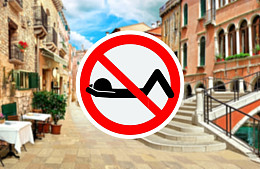 Курорты, на которых нельзя сидеть на земле и разгуливать в купальниках