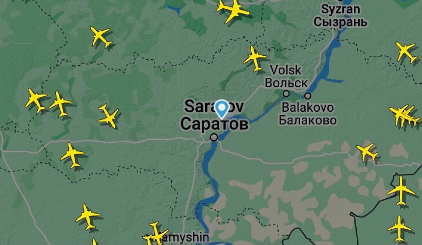 Самолетам пришлось менять маршруты после ограничений в Саратовской области