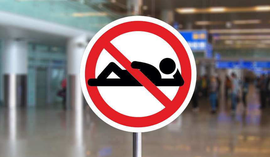 На полу в московских аэропортах больше не посидишь