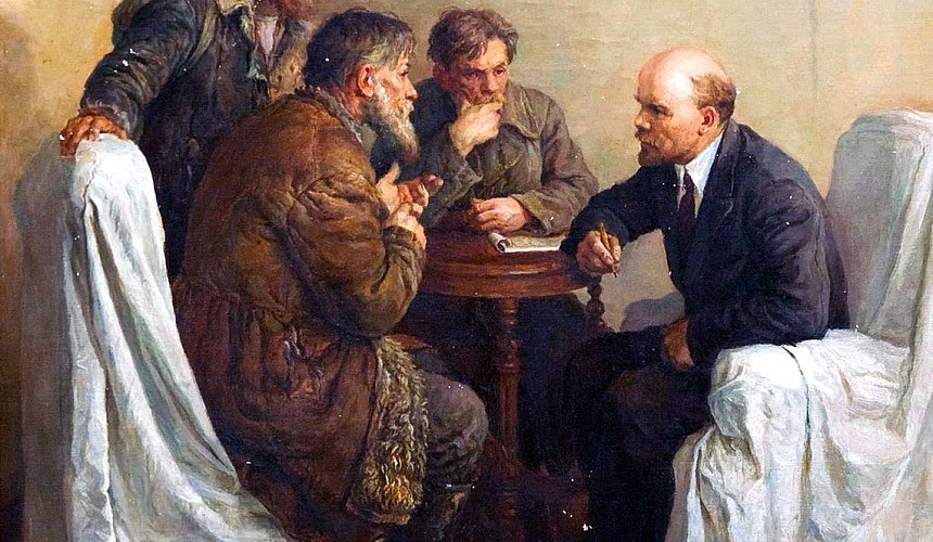 Картина ходоки у ленина фото