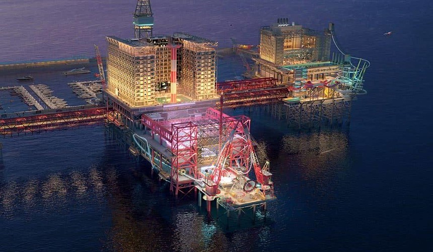 В Саудовской Аравии построят курорт в виде нефтяной платформы