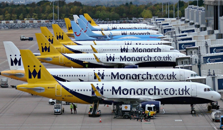 Британская Monarch Airlines объявила о приостановке деятельности