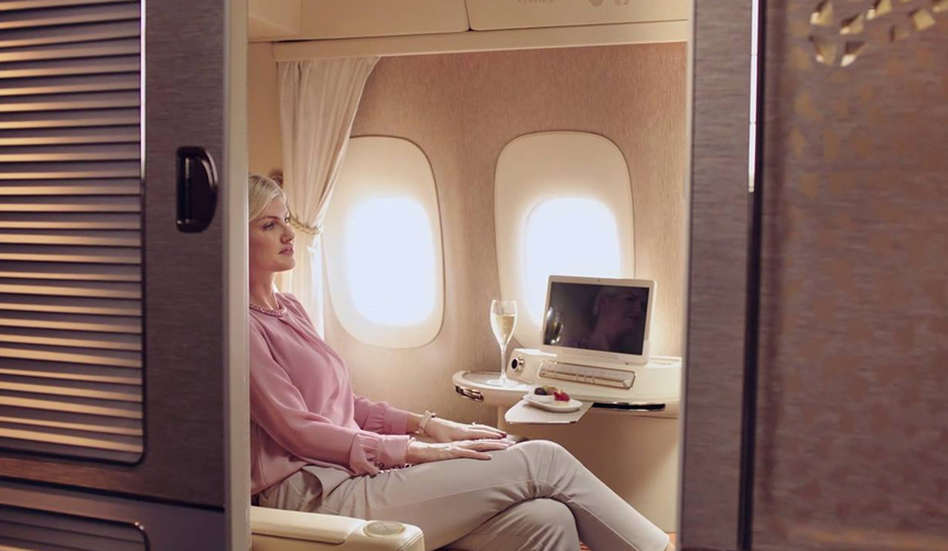 Перелет в каютах первого класса Emirates обойдется в 300 тысяч рублей