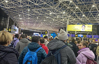 Пассажиры в шоке от столпотворений в аэропорту Сочи