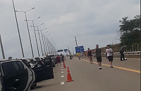 Движение по Крымскому мосту возобновлено после срабатывания ПВО