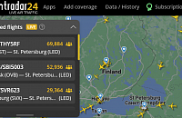 Рейсы в Санкт-Петербург возглавили рейтинг самых отслеживаемых на Flightradar24