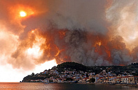 Ростуризм рекомендовал россиянам учитывать ситуацию с пожарами при поездках в Грецию