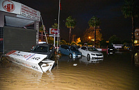 Несколько районов Антальи затопило из-за сильных дождей